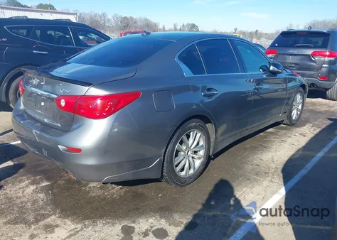 2015 Infiniti Q50 Premium from USA, damaged, VIN JN1BV7AR2FM404244